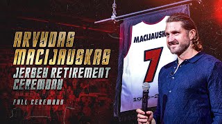 Arvydas Macijauskas Jersey Retirement  Full Ceremony [upl. by Notxam]