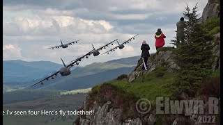 Mach Loop 2022 Highlights USAF F15Eagle V F35Lightning Low Level through the Mountains of Wales [upl. by Raine]