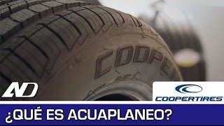 Acuaplaneo y el dibujo de la llanta  Cooper Consejos en AutoDinámico [upl. by Keifer]