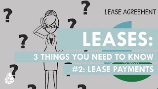 ASC 842 Leases 3 Things You Need to Know  2 Lease Payments [upl. by Yager]