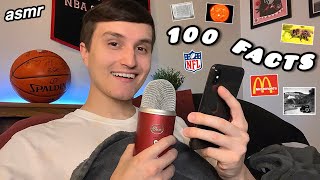 ASMR Whispering 100 RANDOM Facts To Help You Sleep 😴💤 whisper ramble [upl. by Bruno620]