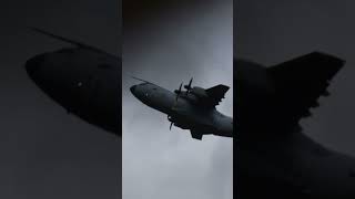 Airbus a400m takeoff from raf Brize Norton [upl. by Nohsal]