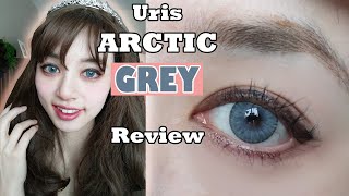 URIS ARCTIC GREY Contact Lenses Review💓 PINKY PARADISE💓 Magnetic Grey Look [upl. by Joanna]