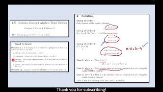 2113  Herstein Chapter 2 Section 1 Problem 13 [upl. by Aninay236]