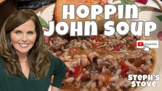 Hoppin John Soup  Hearty Quick and Easy One Pot Recipe  Steph’s Stove [upl. by Marchak]