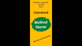 Motivul literar Tema unui text Pregătire evaluare naţională 2021 [upl. by Baalbeer]