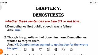 demosthenes class 5 questions and answers gulmohar english reader chapter 7 [upl. by Arria]