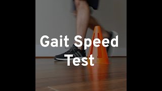 Gait Speed Test [upl. by Evangelist]