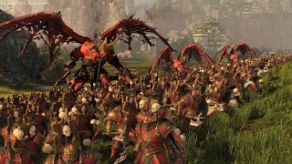 Khorne Vs Grand Cathay  Huge cinematic Siege Battle  Total War Warhammer 3 [upl. by Jepum686]