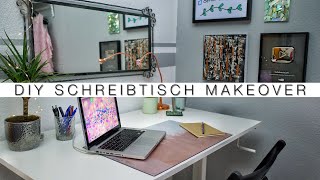 3 einfache DIY Schreibtisch  Desktop MAKEOVER Ideen  Organisiert für Schule Uni amp Arbeit [upl. by Couq]