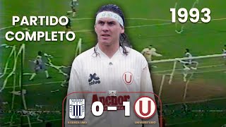 Alianza Lima 01 Universitario  Gol del triunfo de Ronald Baroni  Año 1993  PARTIDO COMPLETO ⚽🎞 [upl. by Adnirual]