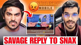 Joker Savage Reply To Baiter SnaxGaming 🥵 Funniest BGMI Highlight😂 [upl. by Teressa]