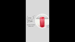 Murano Glass Paint Frosted Glass Can  DIY Craft Warehouse [upl. by Laszlo]