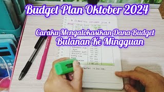 BUDGET PLANNER OKTOBER 2024  Yukk Mulaii Budgeting [upl. by Ennagroeg]