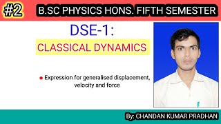 CLASSICAL DYNAMICS Expression for generalised displacement velocity and force [upl. by Lipps]