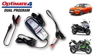 Chargeur Tecmate Optimate 4 dual program [upl. by Ennoid]