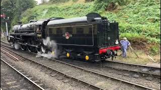 75069 changes tracks at Bridgnorth at the Severn valley railway gala 210924 [upl. by Alywt605]