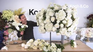 Koch amp Co amp John Emmanuel  How To Make A Luxurious Wedding Centrepiece With Artificial Flowers [upl. by Egwan726]