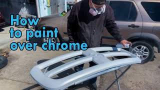 How To Paint Over Chrome  BKG [upl. by Yrrot]