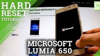 How to Restore Your MICROSOFT Lumia 650 to Factory Settings  Windows Phone [upl. by Edna]