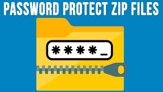 How to Password Protect a Zip File for Free [upl. by Newsom16]