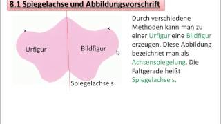 21 Spiegelachse und Abbildungsvorschrift [upl. by Roane]