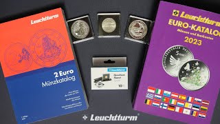 Katalog für 2 Euro Münzen neue Aufsteller für Quadrum Kapseln  Neuheiten von Leuchtturm [upl. by Ahtiek152]