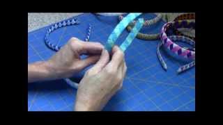 Woven Ribbon Headband Tutorial [upl. by Sandor]