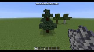 TUTO Minecraft  Comment faire un arbre de sapin  bouleau  chêne [upl. by Ariamat]