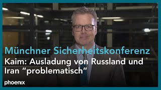 Weltpolitik Markus Kaim zur Münchner Sicherheitskonferenz und aktuellen Konflikten  160224 [upl. by Eseenaj287]