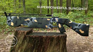 DIY Slingshot Rifle 20 Step by Step [upl. by Ttereve]