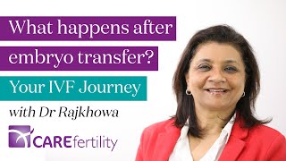 What happens after my embryo transfer  Your IVF Journey  Care Fertility [upl. by Lodhia]