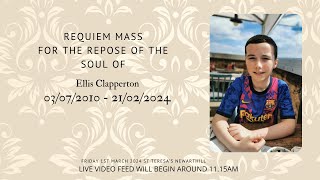 Requiem Mass for the Repose of the Soul of Ellis Clapperton [upl. by Atenek29]