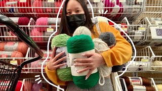 come yarn shopping with me new crochet projects  yarn haul [upl. by Aneele]