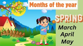 Seasons Months of the year Science for kids English vocabulary  English words  Season Song [upl. by Tiffany892]