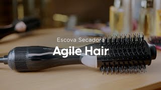 Escova Secadora Agile Hair Elgin 4 em 1  Tourmaline Íon [upl. by Ilah]