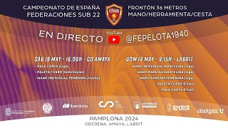 FINALES  Campeonato de España de Federaciones Sub 22 Frontón 36 metros [upl. by Athallia]