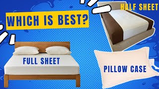 Grounding sheets comparison  Fitted Sheet Half Sheet or Pillow Case [upl. by Mairim]