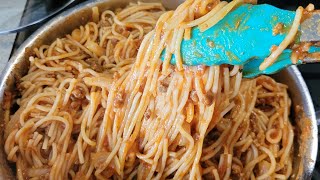 Spaghetti With Ground Beef 😋 [upl. by Pascal]