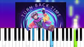 Turn Back Time  Derivakat Piano Tutorial [upl. by Idac]