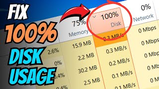 FIX 100 DISK USAGE in 5 Minutes Windows 1011 2024 [upl. by Delaine]