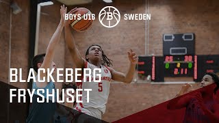 Blackeberg vs Fryshuset  63–77  P06 Boys U16 Nivå 1A [upl. by Esiuqram503]