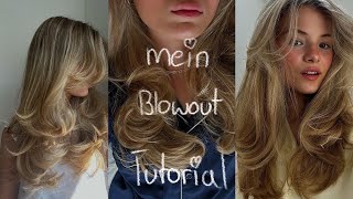 Blowout Hair Tutorial 💕 Lotta Stichler [upl. by Corvin871]