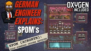 GERMAN ENGINEER explains ONI SPOMsSelfPowered Oxygen Machines Oxygen not Included Spaced Out [upl. by Atnes203]