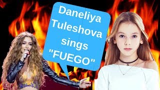 DANELIYA TULESHOVA sings ELENI FOUREIRAS quotFUEGOquot ESC [upl. by Tapes989]