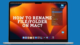 How to Rename FileFolder on Mac [upl. by Mella]