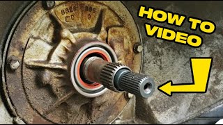 HOW TO REPLACE THE FRONT TRANSMISSION SEAL ON A TURBO 400 [upl. by Solram67]