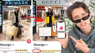 I FAKED being RICH on TINDER for a whole WEEK PHOTOSHOPPING MY TINDER PRANK [upl. by Aela782]