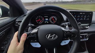 Hyundai I30N Autobahn POV Drive Cruising and Acceleration [upl. by Ephrayim]