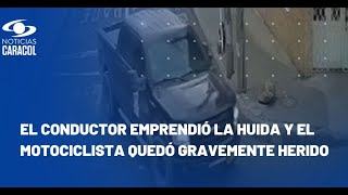 Conductor de camioneta atropelló a motociclista tras infringir una norma de tránsito [upl. by Whitson]